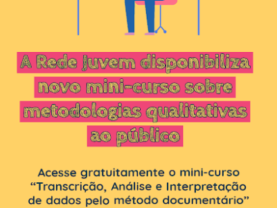 Rede Juvem disponibiliza novo mini-curso ao&nbsp;público